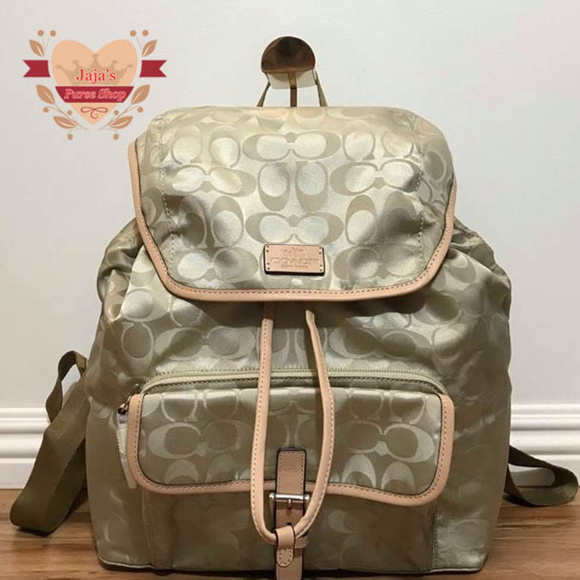 coach fabric backpack